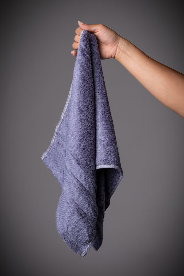 TOALLA DE MANO DE BAMBÚ ORGÁNICO AZUL MARINO