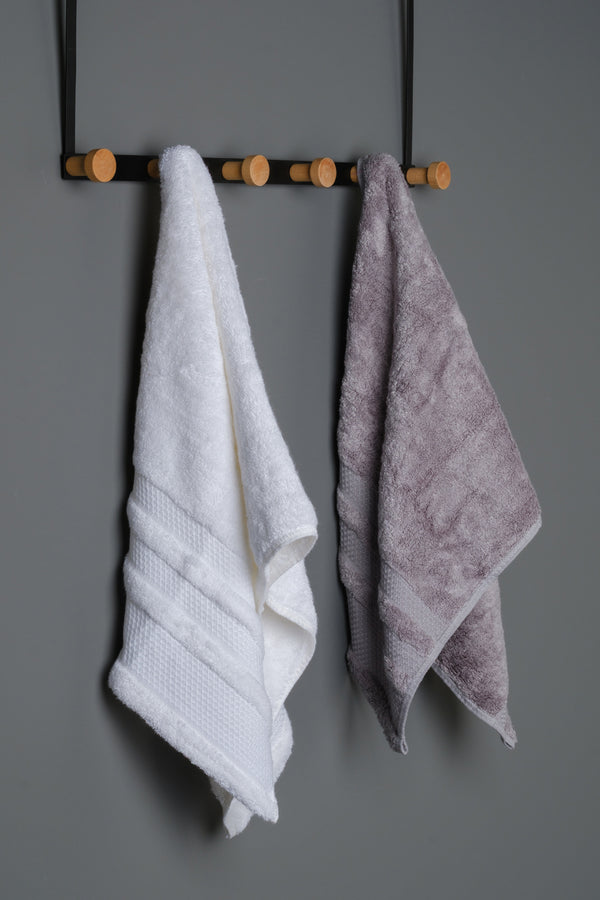 TOALLA DE MANO DE BAMBÚ ORGÁNICO GRIS OSCURO