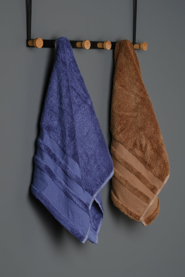 TOALLA DE MANO DE BAMBÚ ORGÁNICO AZUL MARINO