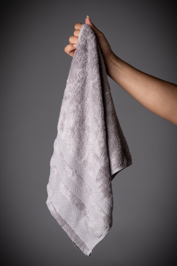 TOALLA DE MANO DE BAMBÚ ORGÁNICO GRIS OSCURO