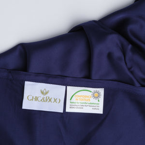 JUEGO DE CAMA BRISA · AZUL MARINO · Fresco, suave y profundo