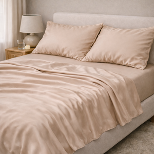 JUEGO DE CAMA PURE · BEIGE ARENA · cálido, natural, luminoso elegante