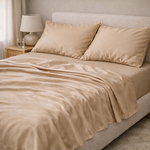 JUEGO DE CAMA PURE · MARRÓN AVELLANA · Suave, envolvente y elegante
