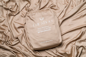 JUEGO DE CAMA PURE · MARRÓN AVELLANA · Suave, envolvente y elegante
